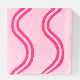 OHS Wave Tufted Fleece Throw - Pink/Red - thumbnail 5