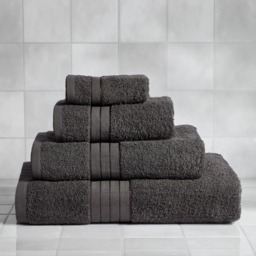 OHS 100% Cotton Bath Towel, Charcoal Grey - 1PC - thumbnail 1