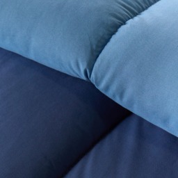 OHS Coverless 10.5 Duvet & Pillowcase, Navy/Blue - King - thumbnail 4