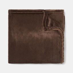 OHS Supersoft Throw, Chocolate - 150 x 200cm - thumbnail 4