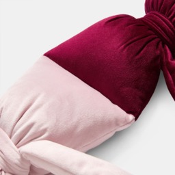 OHS Bow Shaped Draught Excluder - Pink/Burgundy - thumbnail 4