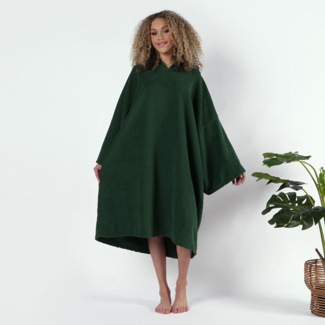 OHS Adult Towel Poncho - Forest Green - image 1