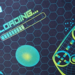 OHS Neon Gaming Duvet Set, Green/Blue - Double - thumbnail 5