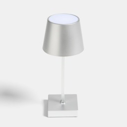 OHS Battery Operated Lamp - Silver - thumbnail 3