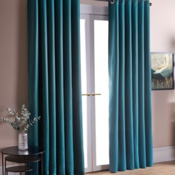 "OHS Eyelet Blackout Curtains, Teal - 66 x 72""" - thumbnail 2
