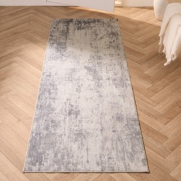 OHS Washable Abstract Printed Runner - Charcoal - thumbnail 3
