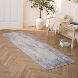 OHS Washable Abstract Printed Runner - Charcoal - thumbnail 2