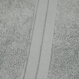 OHS 100% Cotton 2 Jumbo Bath Sheets - Silver - thumbnail 4