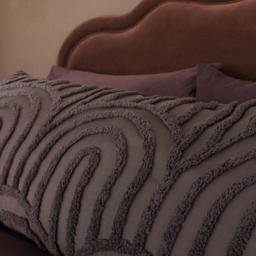 OHS Tufted Arches Bolster Pillow - Coffee - thumbnail 2