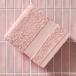OHS 100% Cotton Flannel Face Cloth, Blush Pink - 1PC - thumbnail 3
