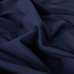OHS Easy Care Polycotton Deep Fitted Sheet, Navy - Double - thumbnail 3