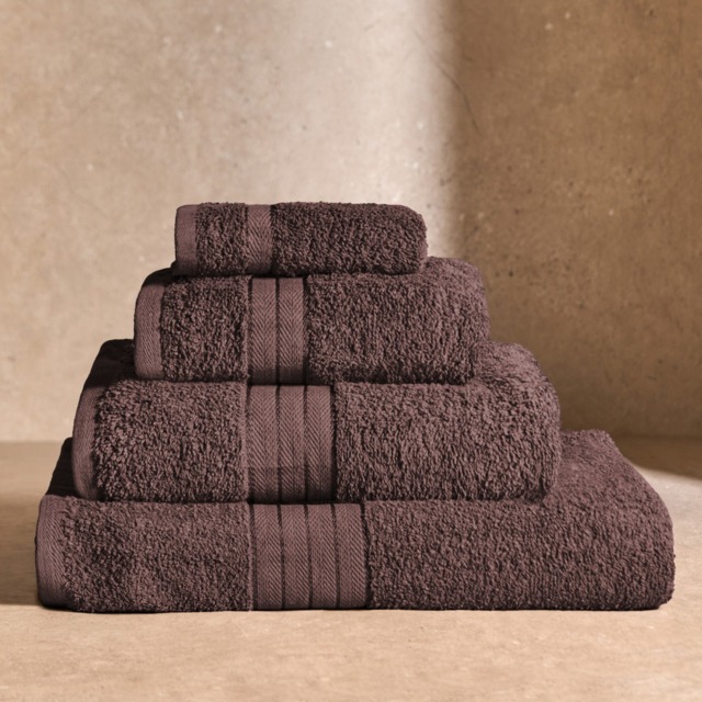 OHS 100% Cotton Bath Towel , Chocolate - 1PC - image 1