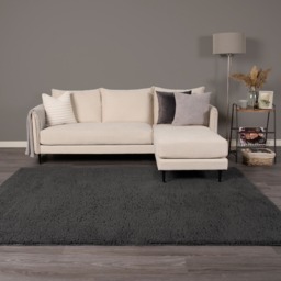 OHS Cosy Teddy Rug, Charcoal - 160 x 230cm - thumbnail 2