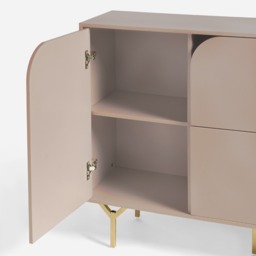 OHS Modern Curved Drawer Sideboard - Natural - thumbnail 5