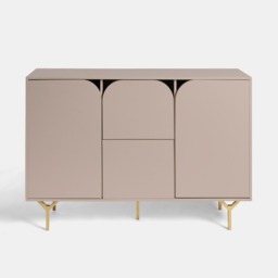 OHS Modern Curved Drawer Sideboard - Natural - thumbnail 2