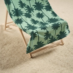 OHS Palm Print Beach Towel - Green - thumbnail 3
