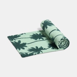 OHS Palm Print Beach Towel - Green - thumbnail 5