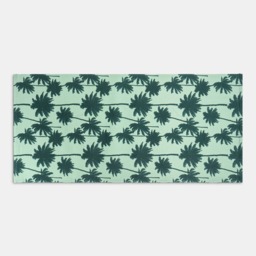 OHS Palm Print Beach Towel - Green - thumbnail 4