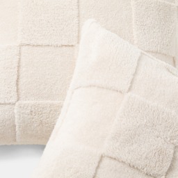 OHS Tufted Checkerboard Cushion Covers, Stone - 45 x 45cm - thumbnail 3