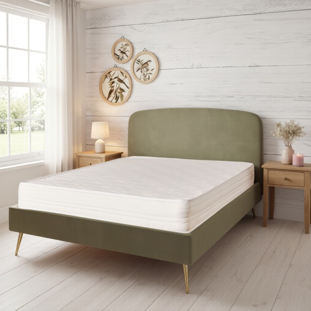 OHS Extra Comfort Memory Foam Spring Mattress, White – Shorty - image 1