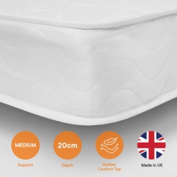 OHS Extra Comfort Memory Foam Spring Mattress, White – Shorty - thumbnail 2