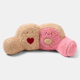 OHS Party Biscuit Duo Cuddle Cushion - Natural/Pink - thumbnail 1