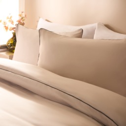 OHS Piped Edge Duvet Set, Stone/Black - King - thumbnail 3