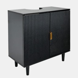 OHS Ribbed Under Sink Unit - Black - thumbnail 4