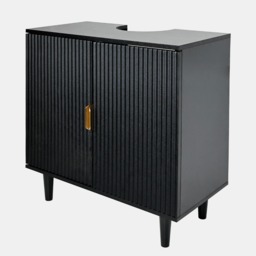 OHS Ribbed Under Sink Unit - Black - thumbnail 3