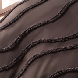 OHS Tufted Contour Duvet Set, Coffee - Single - thumbnail 5