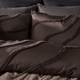 OHS Tufted Contour Duvet Set, Coffee - Single - thumbnail 4