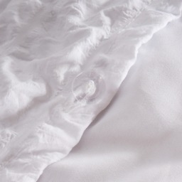 OHS Geometric Seersucker Duvet Set, White - King - thumbnail 5