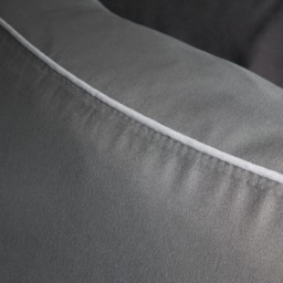 OHS Piped Edge Duvet Set, Grey/White - Double - thumbnail 4