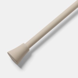 OHS 28mm Trumpet Extendable Curtain Pole, Natural - 120-220cm - thumbnail 2
