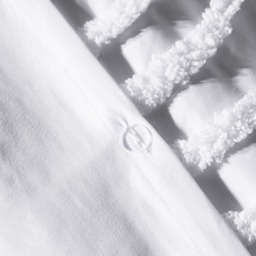OHS Tufted Arches Duvet Cover Set, White - Double - thumbnail 4