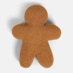 OHS Nutmeg the Gingerbread Boy Cushion - Brown - thumbnail 4