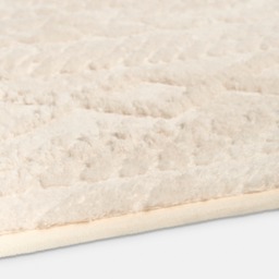 OHS Jacquard Cable Knit Rug, Cream - 160 x 230cm - thumbnail 4