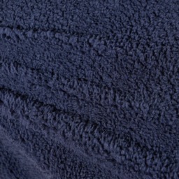 OHS Teddy Fleece Fitted Sheet, Navy - Double - thumbnail 2