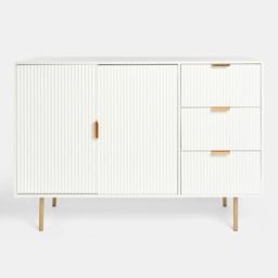 OHS Ribbed Sideboard - White - thumbnail 4