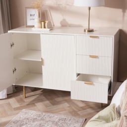 OHS Ribbed Sideboard - White - thumbnail 3