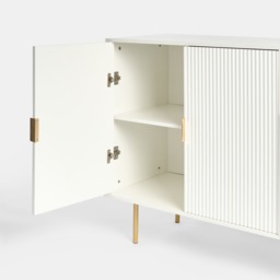OHS Ribbed Sideboard - White - thumbnail 2