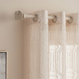 OHS 16mm Extendable Arches Curtain Pole, Natural - 120-220cm - thumbnail 1