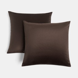 OHS 4 Pack Matte Velvet Cushion Covers - Brown - thumbnail 3