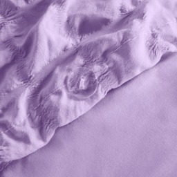 OHS Geometric Seersucker Duvet Set, Lilac - King - thumbnail 5