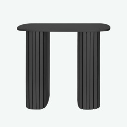 OHS Madison Ribbed Console Table - Dark Charcoal - thumbnail 2