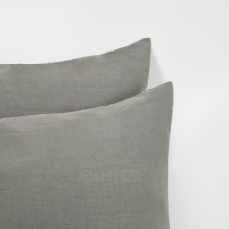 OHS 2 Pack Cotton Housewife Pillowcases - Grey - thumbnail 3