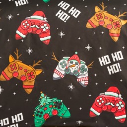OHS Christmas Gaming Duvet Cover Set, Black - Double - thumbnail 5