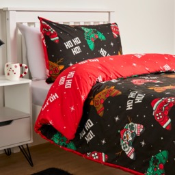 OHS Christmas Gaming Duvet Cover Set, Black - Double - thumbnail 2