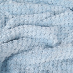 OHS Waffle Fleece Throw, Blue - 200 x 240cm - thumbnail 2