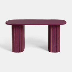 OHS Madison Ribbed Coffee Table - Dark Berry - thumbnail 2